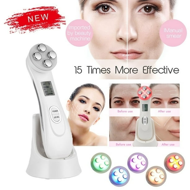 Face Skin Care EMS Mesotherapy Electroporation RF Radio Frequency Facial  LED Photon Skin Care Device Facelift Tighten Remover Wrinkle Beauty Machine  - Walmart.com