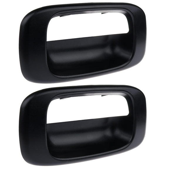 ECCPP Tailgate Handles Exterior Outside Rear for 1999-2007 for Chevy Silverado for GMC Sierra Bezel Textured(2pcs)