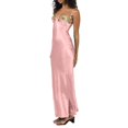 thumbnail image 5 of XIAOCHA Summer Chic Maxi Dress for Women Floral Embroidery Spaghetti Strap Club Gowns, 5 of 5