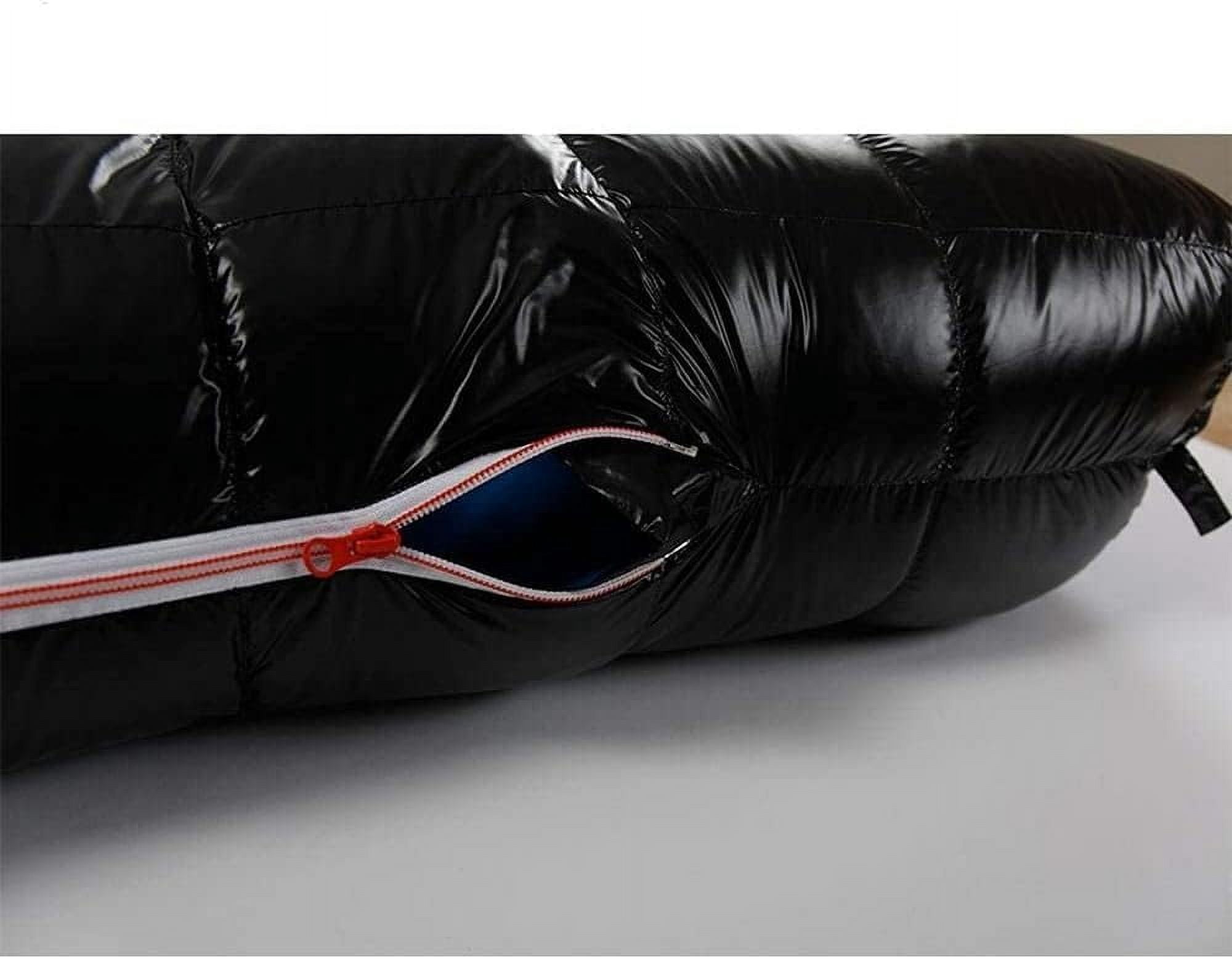 Camping Sleeping Bags Sleeping Bag 95% Goose Down Sleeping Bag 15D Nylon Waterproof Fp800 Warm Comfort Outdoor Camping Sleeping Bags for Adults Survival Equipment (G2bluel700g)