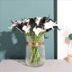 thumbnail image 1 of 60Pcs Bouquet de Boda Nupcial Arreglo de Flores Artificiales de PU para DecoracióN de Fiesta de Oficina de Casa ( y Negro), 1 of 5