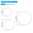 thumbnail image 2 of Unique Bargains Dream Catcher Rings Set, 3 Sizes Metal Macrame Wreath Floral Round Ring Hoop, Silver, 2 of 6