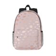 thumbnail image 1 of Easygdp Rose Gold Abstract Spots 1 Mochila Ligera de 15 Pulgadas para Estudiantes, Mochila Cómoda para la Escuela y Viajes, Correas Ajustables, 1 of 6