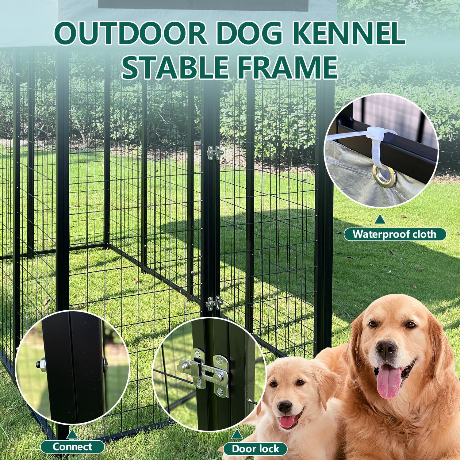 Aixvx Large Outdoor Dog Kennel 86