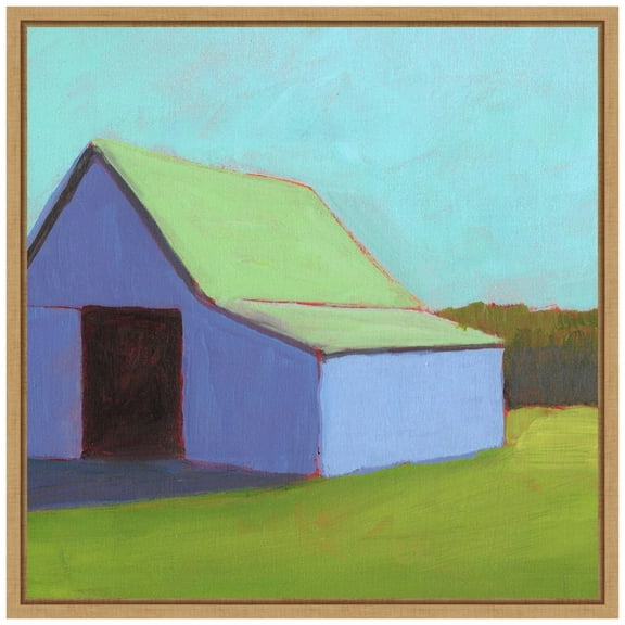 Amanti Art Homestead Barn I Framed Canvas Wall Art Print