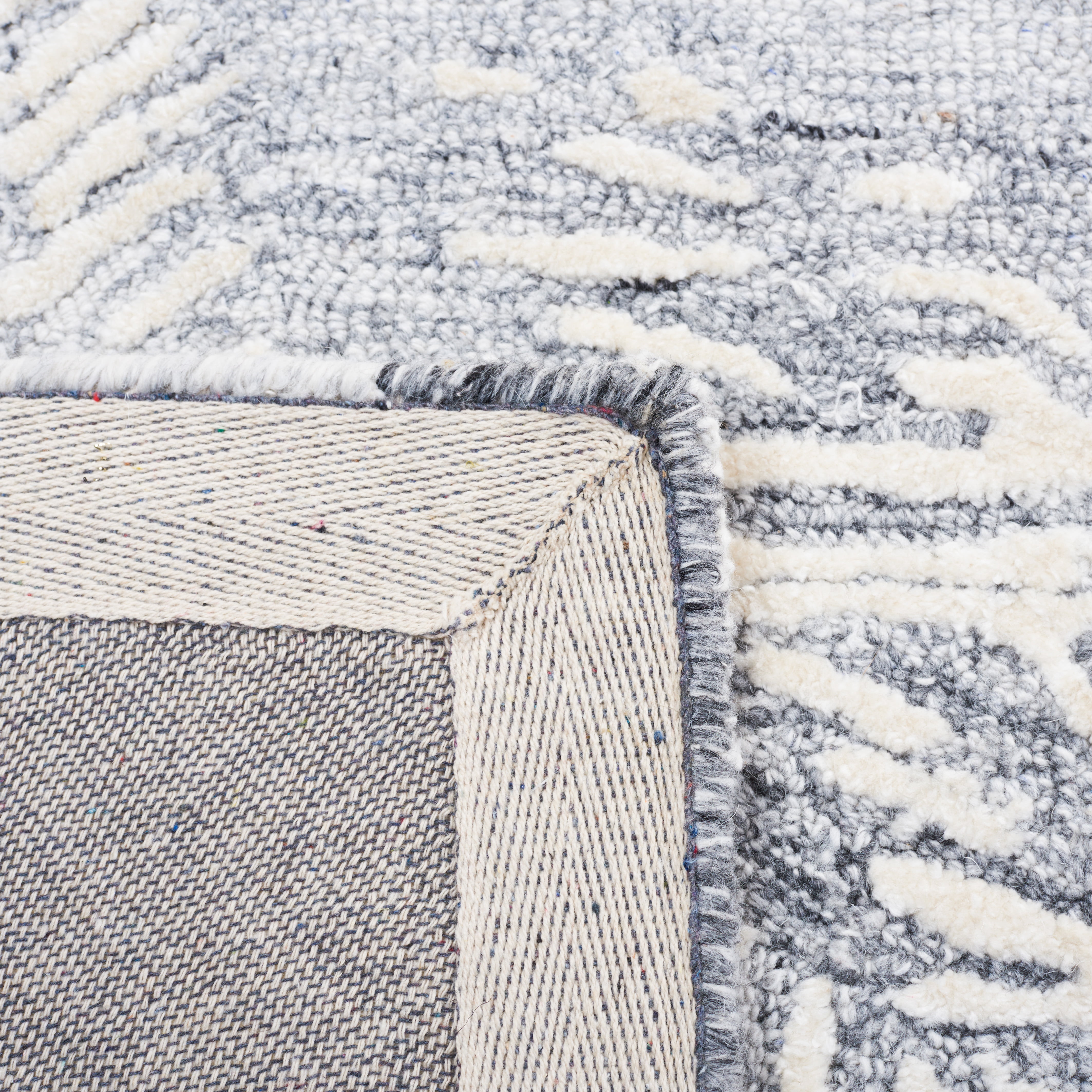 SAFAVIEH Glamour Nina Botanical Area Rug, Grey/Ivory, 4' x 6'