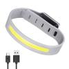 COB LED Brazalete Luz 350mAh 500LM Luz IPX4 Impermeable Tipo-C USB Recargable