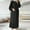 Black, variant on WJHWSX Fall Dresses for Women 2025,Womens Dresses,Dresses for Women,Long Sleeve,Crew Neck,Breathable,Solid,4XL(US:16)