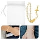 thumbnail image 2 of 12 juegos de mini pulseras de rosario con cruz de perla - Pulsera de cruz católica con oración religiosa para bautismo, primera comunión y boda, 2 of 8