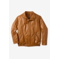 thumbnail image 3 of KingSize Men's Big & Tall Leather Bomber Jacket, 3 of 6