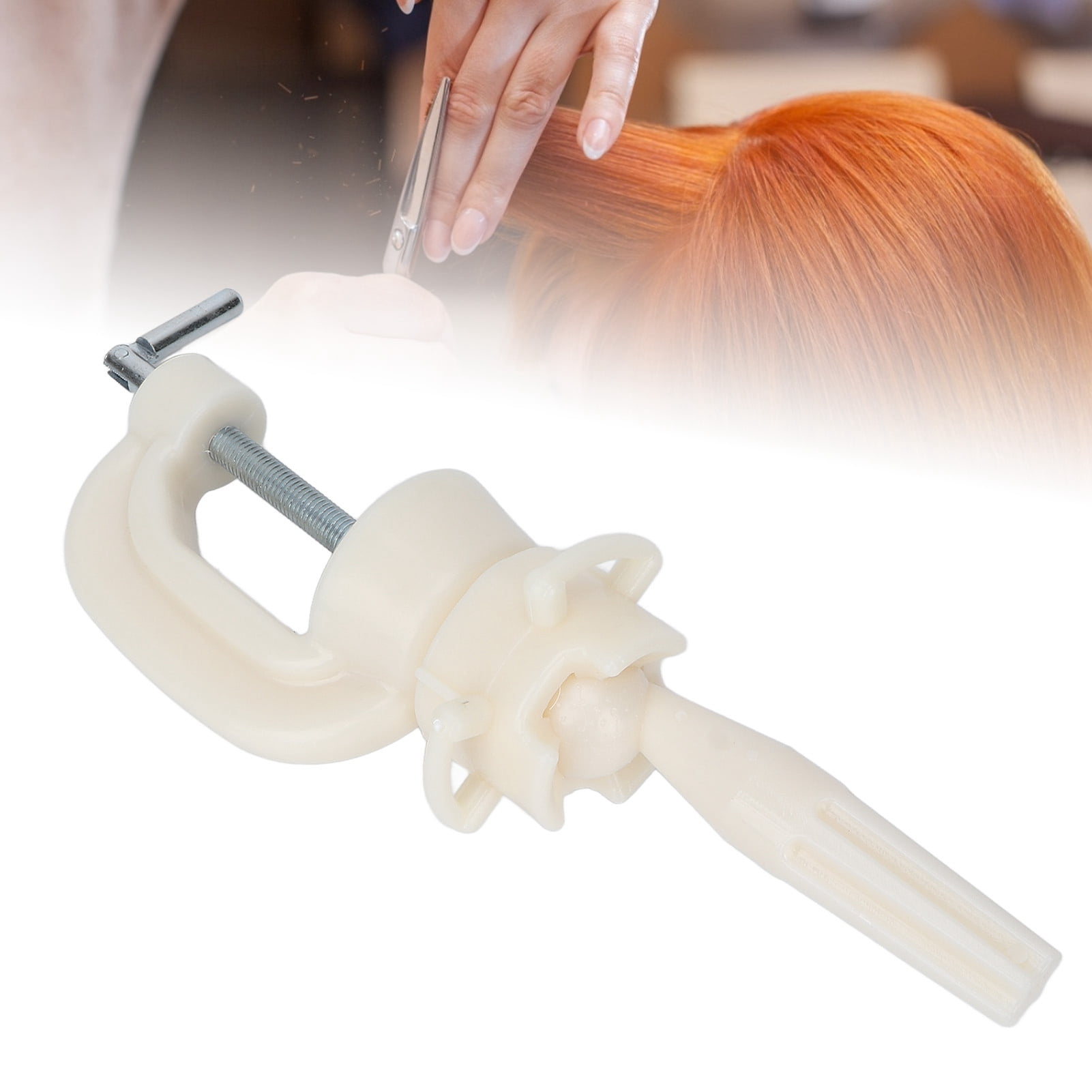 Zaqw Mannequin Head Holder,Mannequin Head Clamp Stand,Mannequin Head Stand Height Adjustable 90