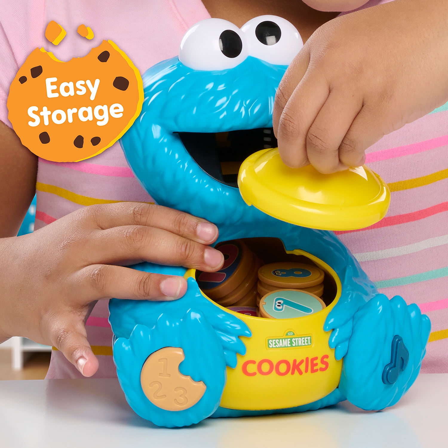 Sesame Street Cookie's Counting Jar, 12-Pieces, Learning and Education, Kids Toys for Ages 2 up