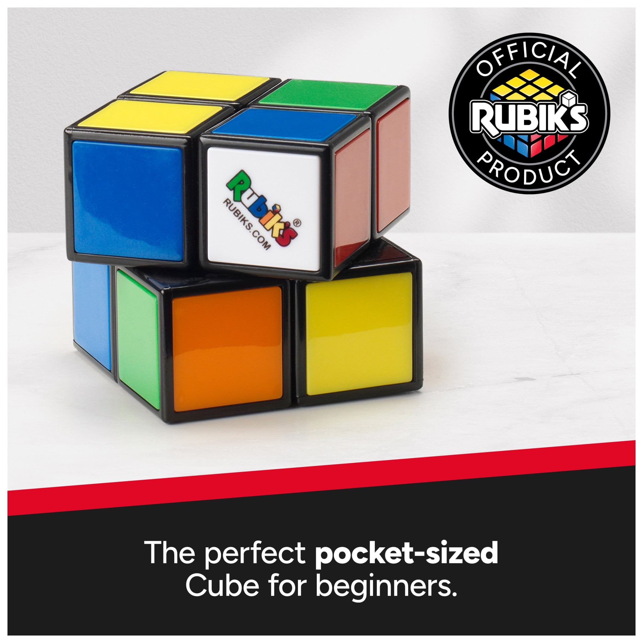 Rubik's Mini, Original 2x2 Rubik's Cube 3D Puzzle Fidget Cube