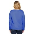 thumbnail image 3 of Long Sleeve Chemotherapy Port Access Dual Chest Snap Access Shirt (Women's Medium), 3 of 6