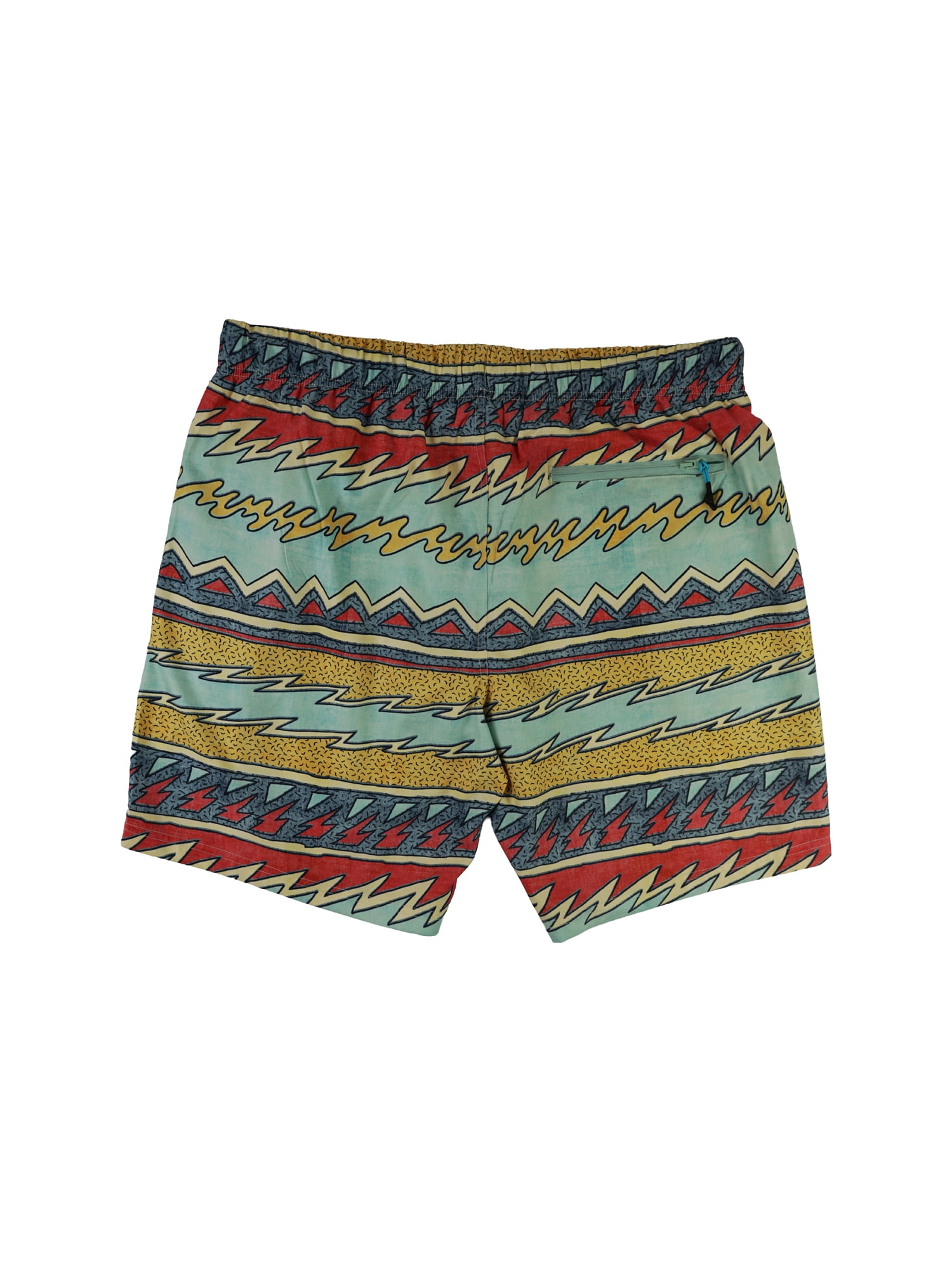 Maui and Sons Sunday Stripe Men's Swim Trunks | Classic Multicolor Quick Drying Pool Shorts Inspired by California Surf Culture & Designed for Everyday Comfort