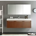 thumbnail image 1 of Fresca Senza 60'' Vista Single Wall Mounted Modern Bathroom Vanity Set with Mirror, 1 of 5