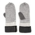 thumbnail image 3 of MUK LUKS Women's Textured Mitten, Grey, OS, 3 of 3
