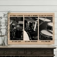 thumbnail image 3 of Drummer Canvas Wall Art – “It’s Not a Phase, It’s My Life” Drum Set Black & White Music Print, Passionate Musician Home or Studio Décor, Ready to Hang, 3 of 4