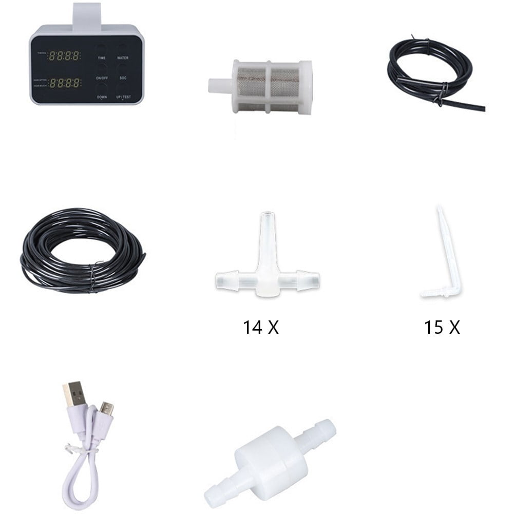 Automatic indoor watering timer drip irrigation system for potted Plants Water