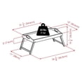 thumbnail image 2 of Pemberly Row Transitional Engineered Wood Breakfast Tray with Handles in Teak, 2 of 11