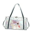 thumbnail image 2 of Bolsa de baile para niñas, bolsa de viaje para fin de semana, bolsa de noche para bailar, gimnasio, etc. Plata, 2 of 8