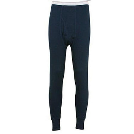 - Indera Mens Regular & Big ICEtex Dual Face Fleeced Thermal Long John Pant, 23485 Black / Medium