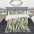 thumbnail image 2 of Designart 'Pattern Tropical Flowers' Juego de Funda Nórdica Tropical, 2 of 5