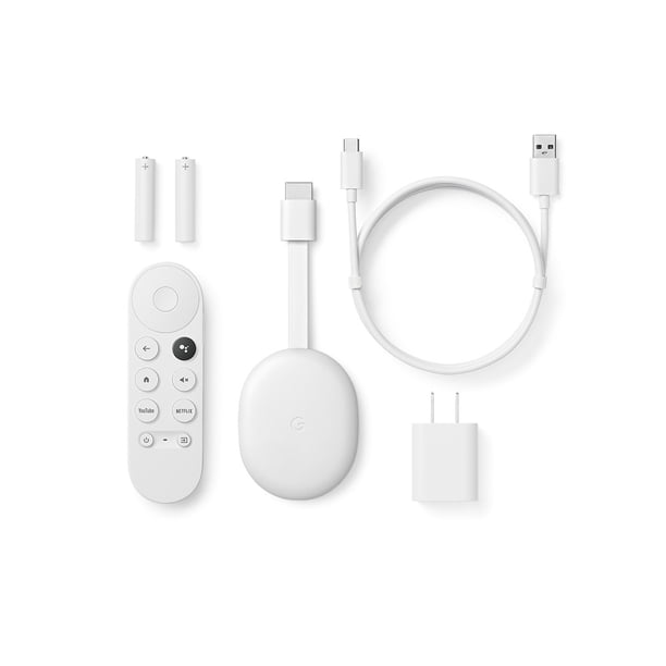 Chromecast With Google Tv - Streaming Entertainment In 4K Hdr - Snow