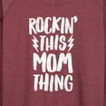 thumbnail image 3 of Instant Message - Rockin This Mom Thing - Women's Lightweight French Terry Long Sleeve Shirt, 3 of 6