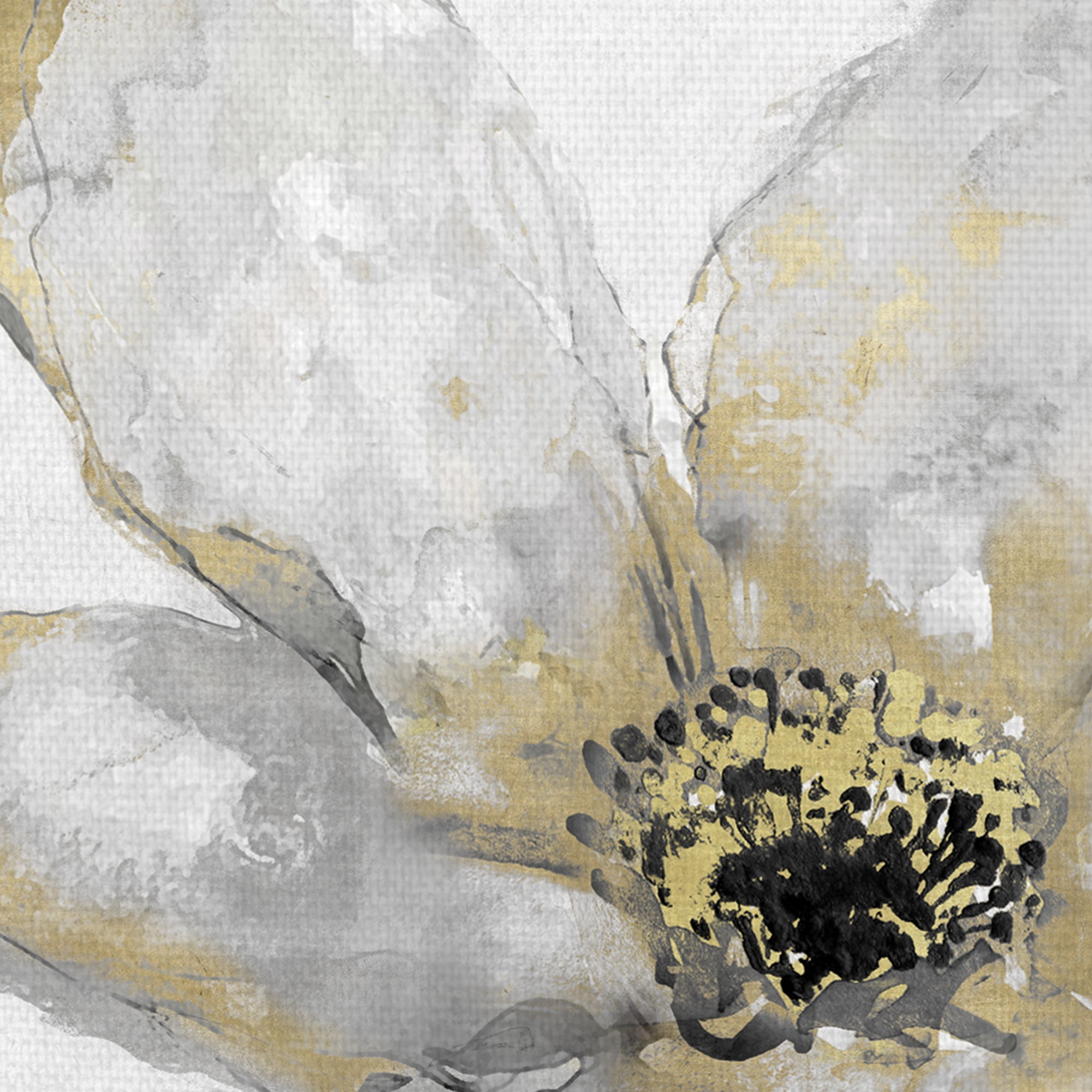 Petals and Gold by Tania Bello Floral Canvas Art