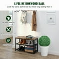 thumbnail image 3 of KFFKFF Faux Boxwood Topiaries, 20'' Height (Set of 2), Sphere-Shaped Synthetic Topiary Plants, Evergreen Artificial Decor Balls for Outdoor, Patio, Garden, Wedding, and Home Decoration, 3 of 10