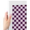 thumbnail image 4 of PinPix 24x14 Custom Cork Bulletin Board Argyle Dark Purple Poster Board Has a Fabric Style Canvas Finish, Framed in Argyle Dark Purple, by ArtToFrames (PinPix-632), 4 of 6
