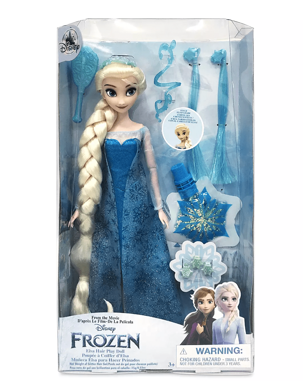 Disney Frozen Elsa Fashion Hair Play Doll New with Box 