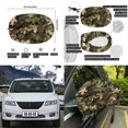 thumbnail image 6 of Yuyamidu Camo Hunting Car Hood Cover Wrap Wood Auto Side View Mirror Covers 3 Pack Car Front Hood Cover Universal Rear View Mirror Accessories Auto Exterior Decoration for Car Sedan, 6 of 7