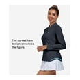 thumbnail image 4 of Little Donkey Andy Women's UPF50+ Shirts 1/4 Zip Long Sleeve Pullover Quick Dry Lightweight Golf Hiking Tops Rash Guard (Grey L), 4 of 8