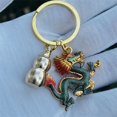 thumbnail image 2 of Polished Keychain Dragon Keychain Polished Long-lasting Decorative Faucet Design Exquisite Key Holder for Good Luck Fade-resistant Comfortable Touch, 2 of 8
