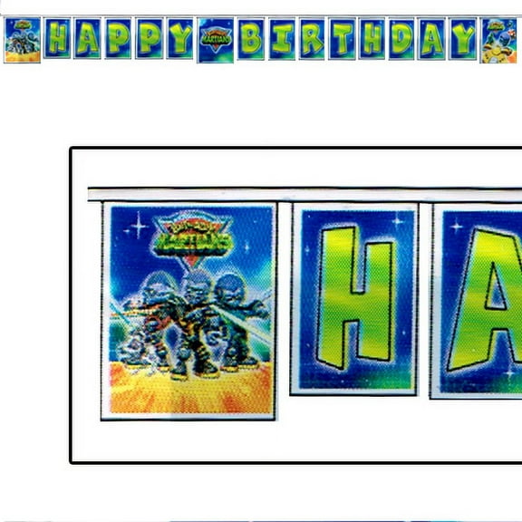 Butt-Ugly Martians Vintage 2001 Happy Birthday Banner (1ct)
