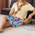 thumbnail image 3 of Haiem Cherry Men's Pajama Short with Soft Woven Cotton Elastic Waistband Sleep Short-Medium, 3 of 9