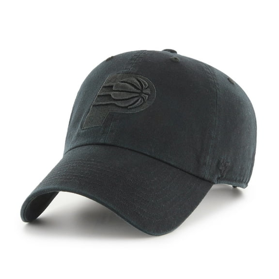 Men's '47 Black Indiana Pacers Primary Logo Clean Up Adjustable Hat