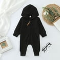 thumbnail image 2 of WUXIAN Toddler Girls Boys Winter Long Sleeve Jumpsuit Hooded Solid Color Outwear Children Clothes Baby Leisure Dailywear, 2 of 5