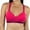Magenta, variant on ToBeInStyle Women's Pull-Over Racerback Sports Bra w/Jennifer Sport Text Print