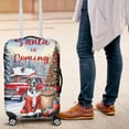 thumbnail image 4 of Santa is Coming Great Dane Merry Christmas Xmas Noel Truck Tree Travel Luggage Cover Danes Dog Lover Gifts Suitcase Dust Protective Decor - 02023, 4 of 5