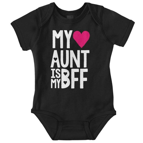 Cute BFF Niece Aunt Best Auntie Ever Bodysuit Jumper Girls Infant Baby Brisco Brands NB