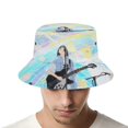 thumbnail image 4 of Los Colores Dentro Sombrero bucket para adultos, gorra de protección solar, sombrero de pescador plegable para viajes al aire libre, pesca y actividades de verano, 4 of 6