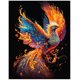 thumbnail image 1 of New Arrival Diamond Embroidery Flame Phoenix 5D Diy Diamond Painting Mythological Animal Square Round Mosaic Cross Stitch EE3224square 50X65cm Gao Jinjia LED, 1 of 2