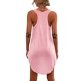 thumbnail image 4 of DYMADE Women Summer Beach Swimsuits Coverups Sleeveless U Neck Casual Tank Dress, 4 of 5