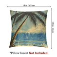 thumbnail image 4 of nygtbtfer Throw Pillow Cover, Couch Pillow Covers, Set of 2 Throw Pillow Case, Hawaiian Island Coconut Tree Sea, Decorative Throw Pillow Covers, Pillow Cover White, 4 of 7