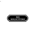 thumbnail image 2 of Clearance Stickers under $5,No Soliciting Label Pvc Sticker Home Door Doorbell Sticker, 2 of 4