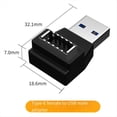 thumbnail image 4 of Encabezado del Panel Frontal USB 3.1 Conector Adaptador de Cable USB Tipo e A USB Tipo e Macho A Tipo e Hembra, 4 of 5