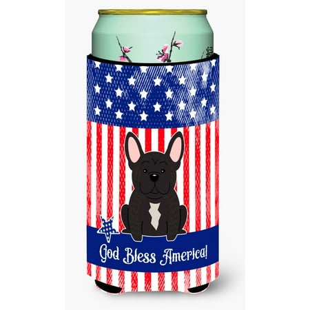 

Carolines Treasures BB3004TBC Patriotic USA French Bulldog Brindle Tall Boy Beverage Insulator Hugger Tall Boy